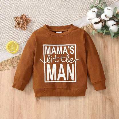 Mama's Little Man Sweatshirt (Baby) - Www.Shopthatapp.com