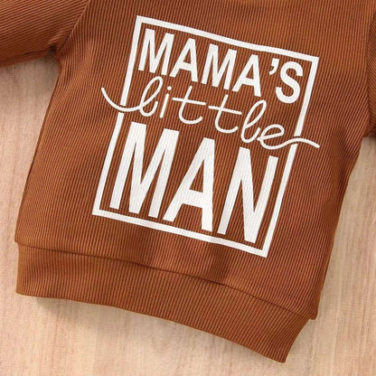Mama's Little Man Sweatshirt (Baby) - Www.Shopthatapp.com