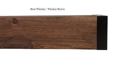 Étagère Style manteau de foyer avec embouts en métal - www.Shopthatapp.com