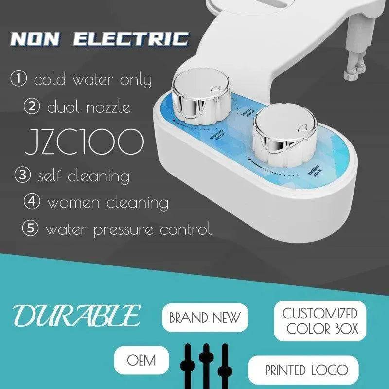 Manually Adjustable Toilet Bidet And Mechanical Bidet for Butt Washing. - www.Shopthatapp.com #