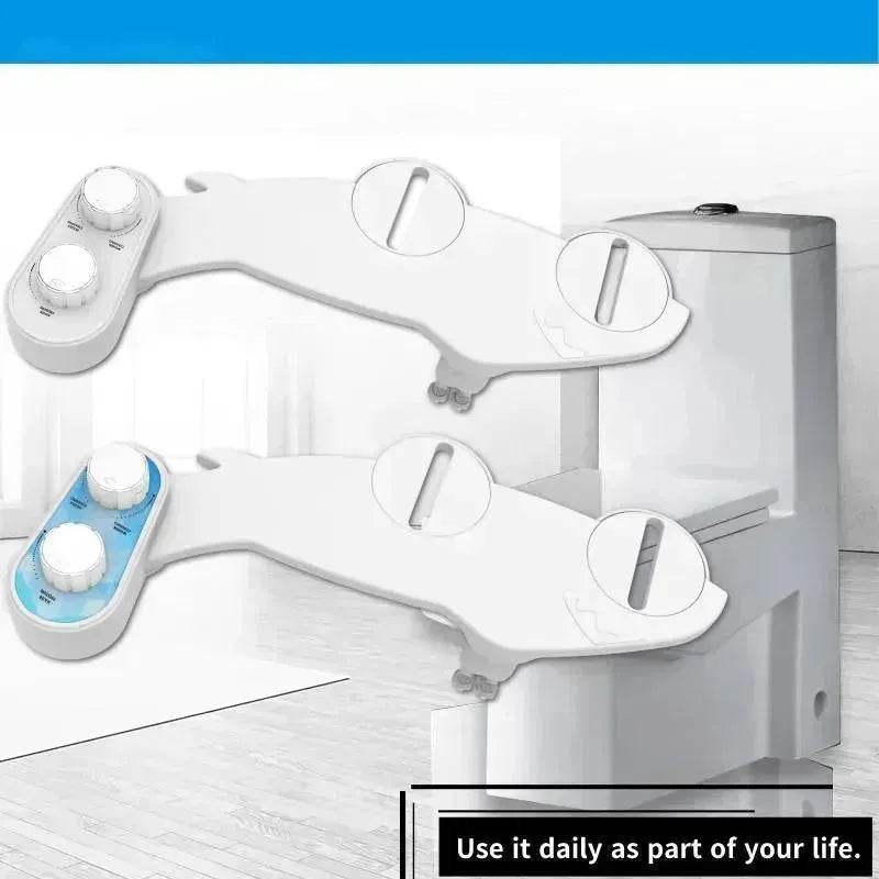 Manually Adjustable Toilet Bidet And Mechanical Bidet for Butt Washing. - www.Shopthatapp.com #