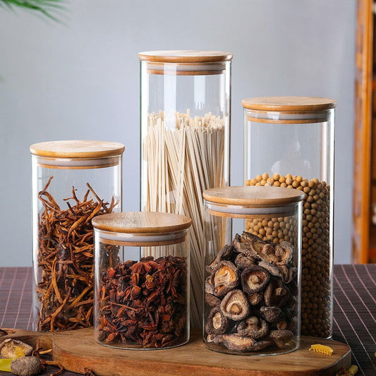 Mason Glass Storage Containers-Cutlery and dinnerware-www.Shopthatapp.com-KitchenJoint