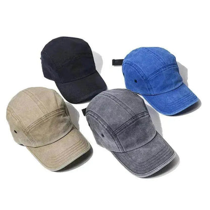 Men's And Women's Old Five-piece Baseball Caps Washed Retro - www.Shopthatapp.com #