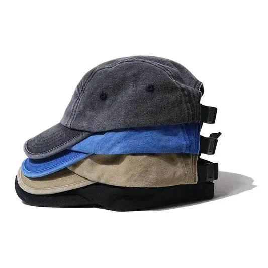 Men's And Women's Old Five-piece Baseball Caps Washed Retro - www.Shopthatapp.com #