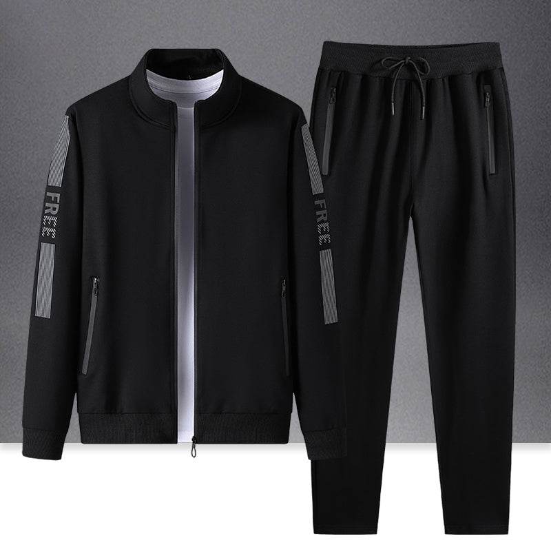 Men's Athleisure Stand Collar Track suit - www.Shopthatapp.com #