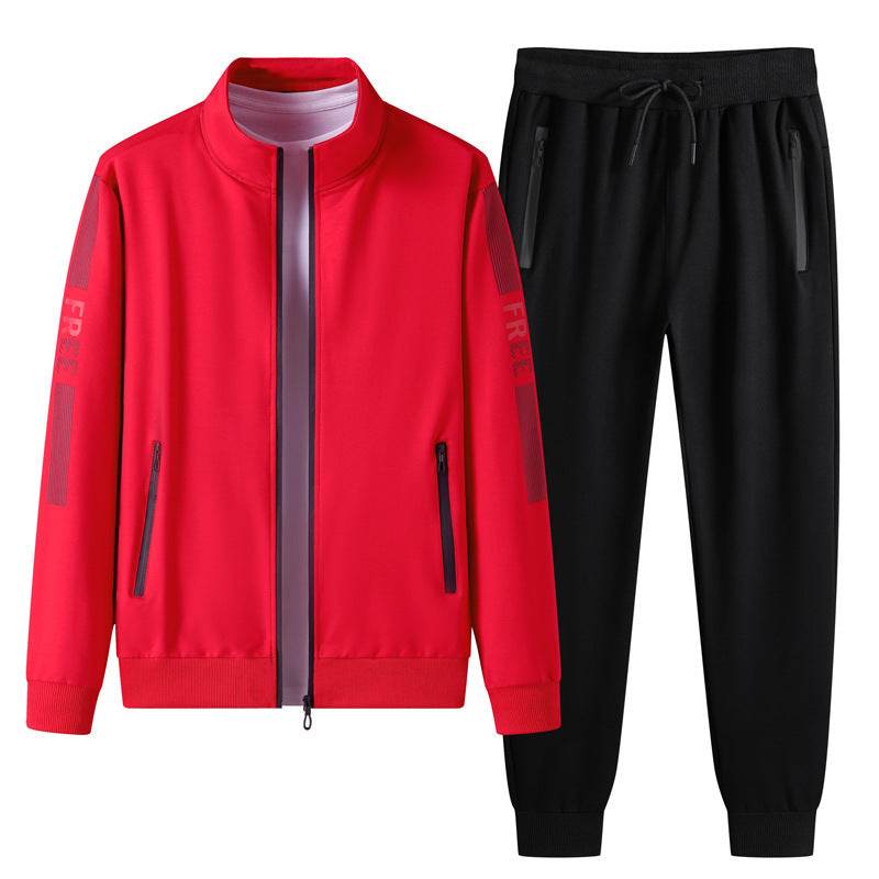 Men's Athleisure Stand Collar Track suit - www.Shopthatapp.com #