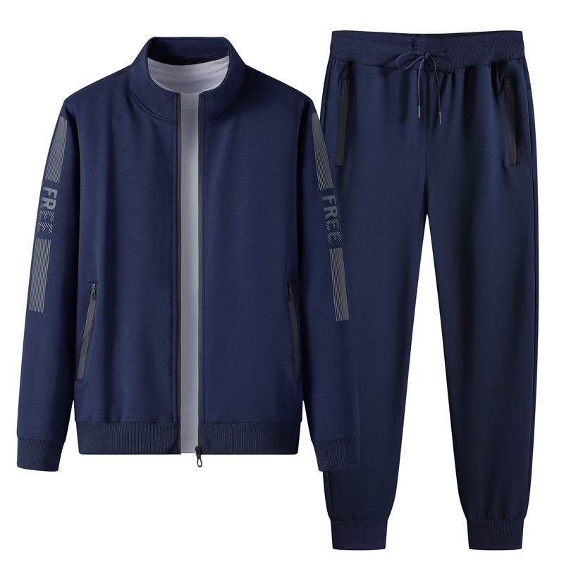 Men's Athleisure Stand Collar Track suit - www.Shopthatapp.com #