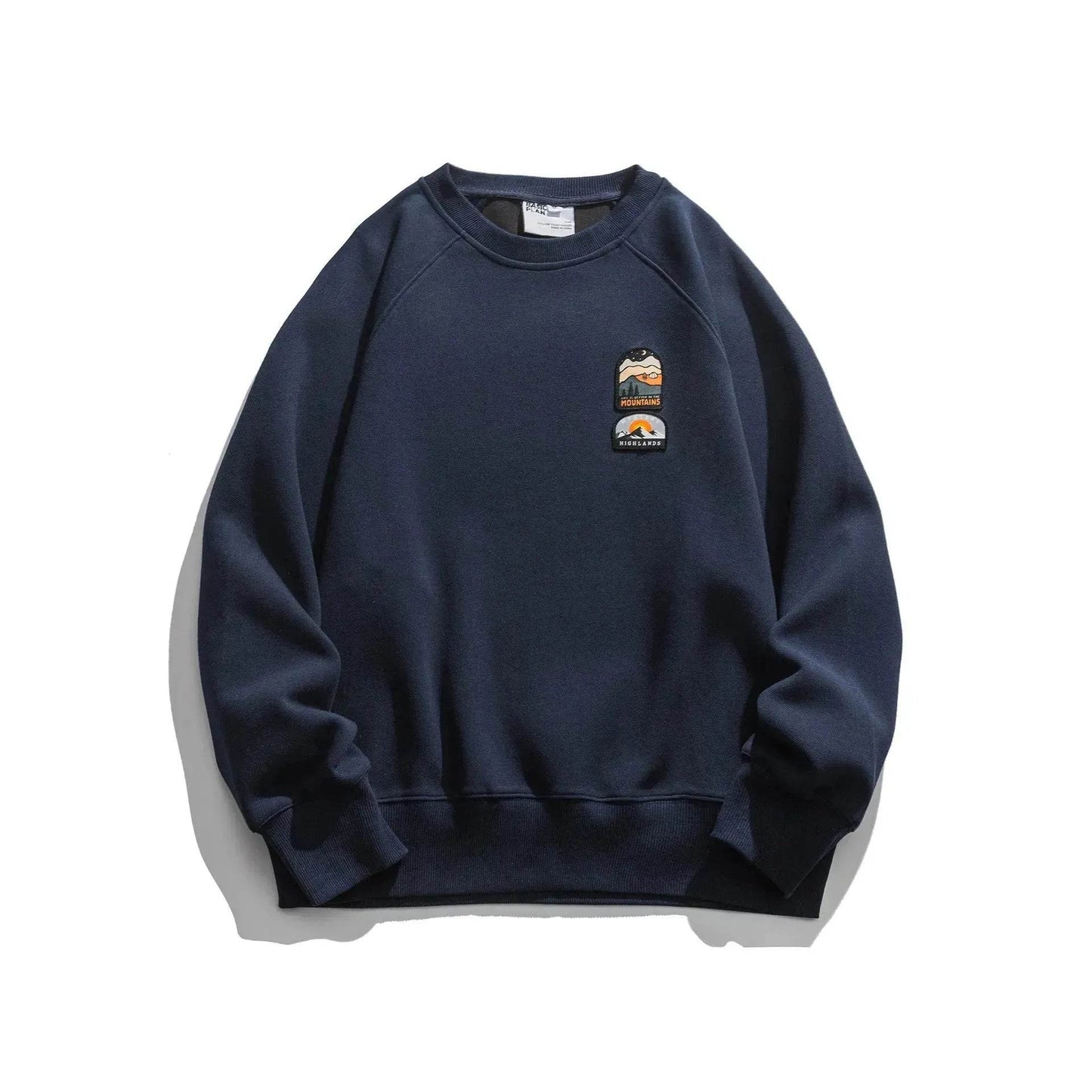 Men's Autumn  Drop-shoulder Sleeve Round neck Oversized Pullover sweatshirts - www.Shopthatapp.com #