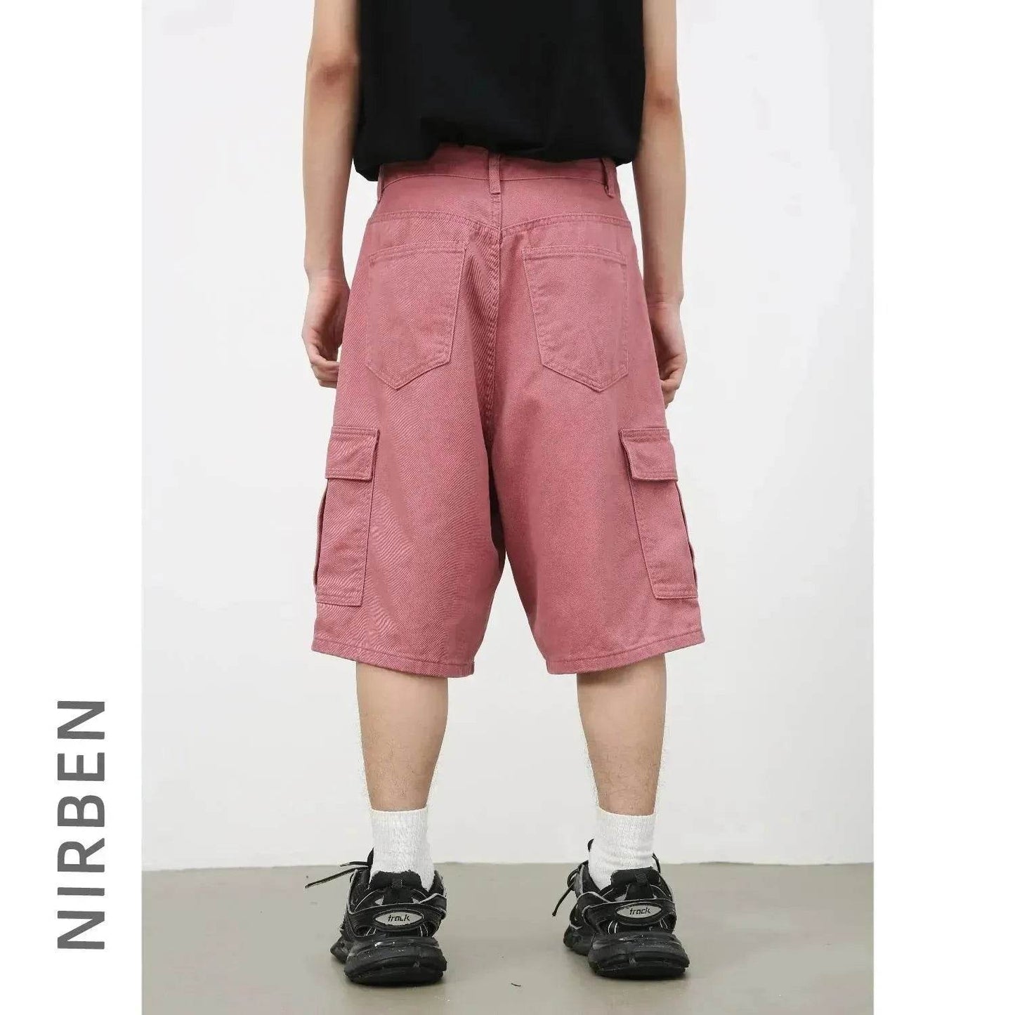 Men's Baggy Dad Shorts Jeans Denim Summer New Straight Wide-leg Workwear Denim Shorts  for Men Loose Leisure All-matching Shorts - www.Shopthatapp.com #