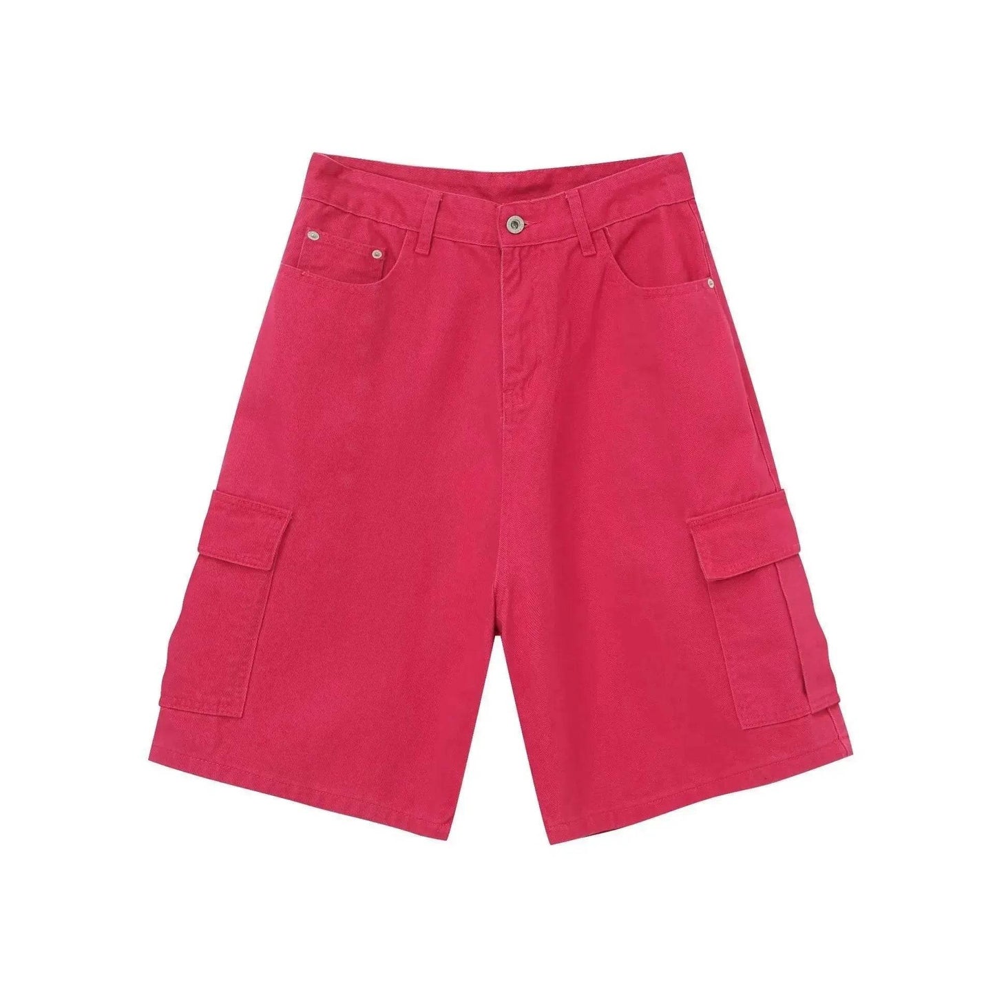 Men's Baggy Dad Shorts Jeans Denim Summer New Straight Wide-leg Workwear Denim Shorts  for Men Loose Leisure All-matching Shorts - www.Shopthatapp.com #