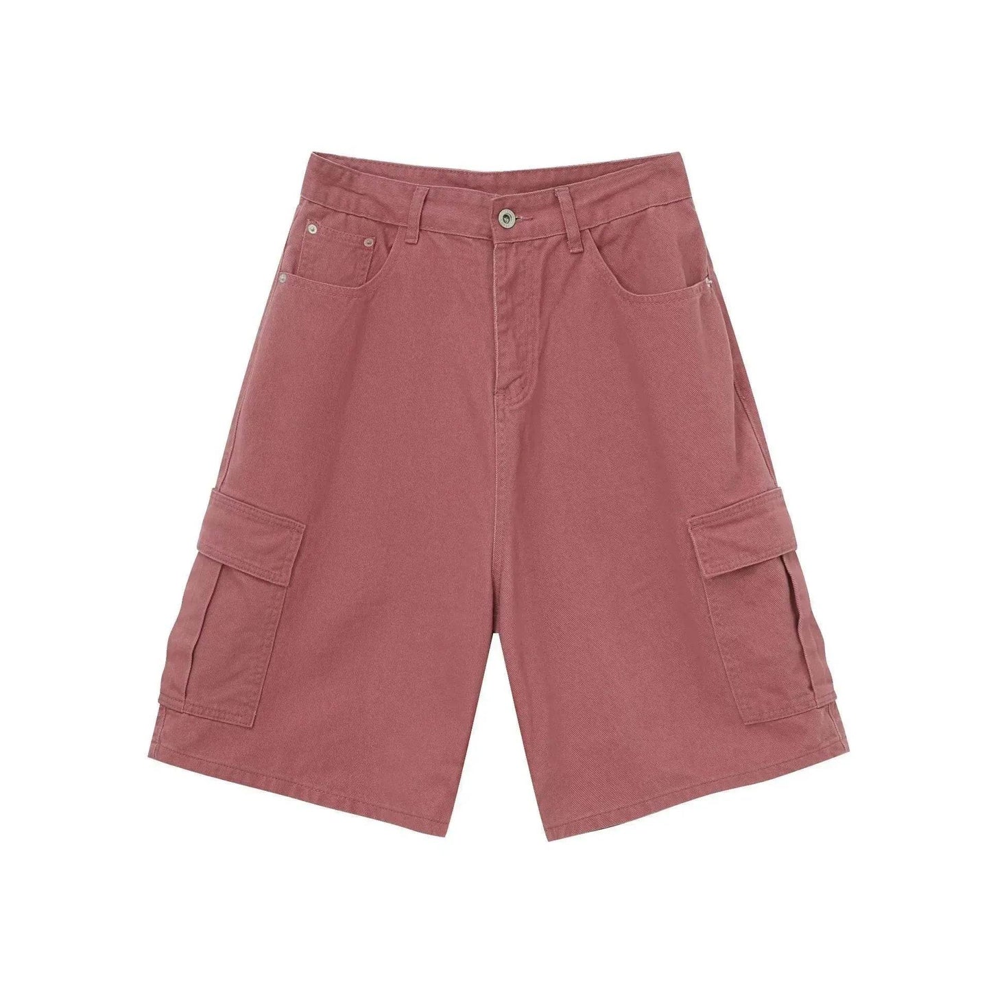 Men's Baggy Dad Shorts Jeans Denim Summer New Straight Wide-leg Workwear Denim Shorts  for Men Loose Leisure All-matching Shorts - www.Shopthatapp.com #