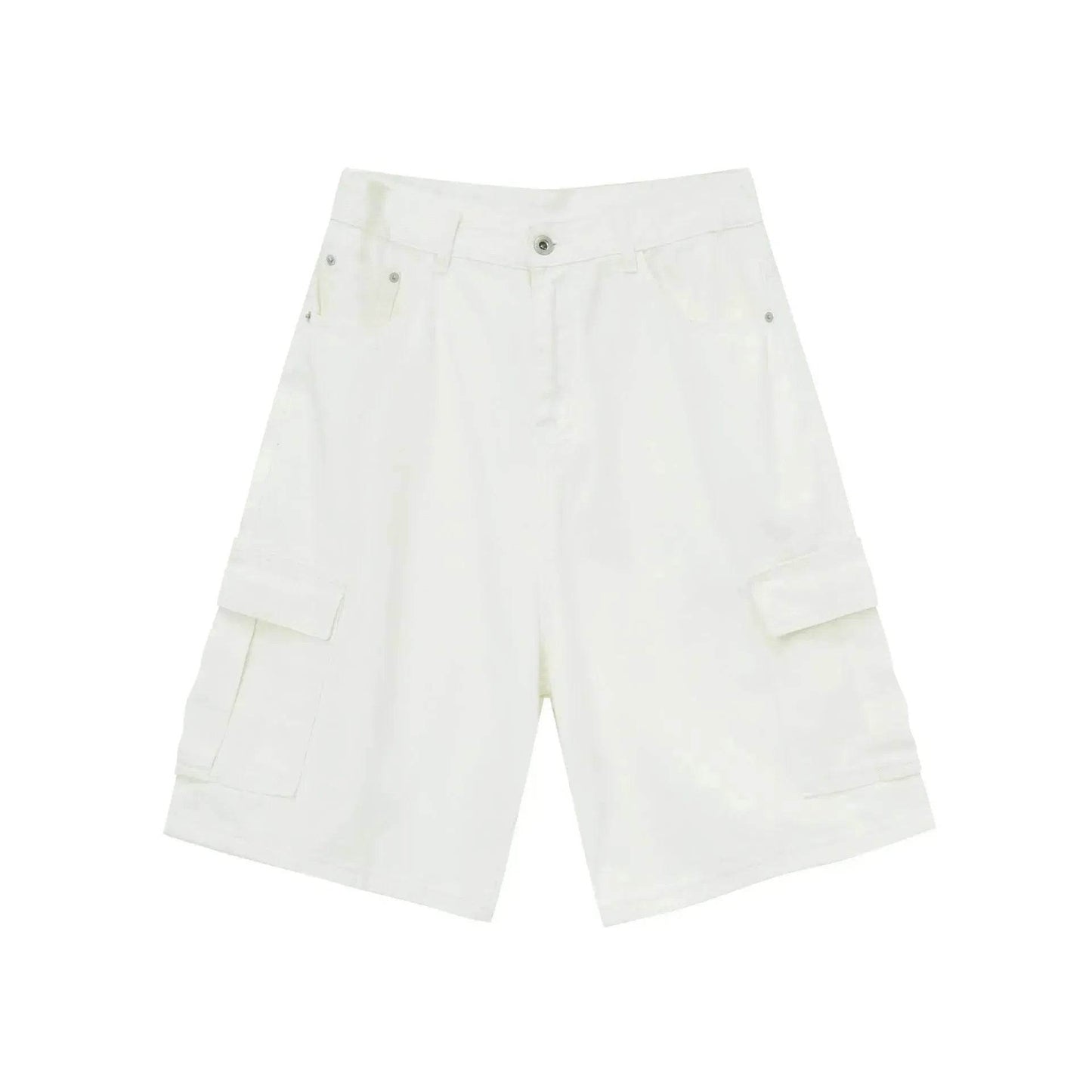 Men's Baggy Dad Shorts Jeans Denim Summer New Straight Wide-leg Workwear Denim Shorts  for Men Loose Leisure All-matching Shorts - www.Shopthatapp.com #