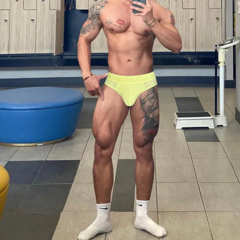 Men's Briefs Sexy And Breathable Embossed Pattern - www.Shopthatapp.com #