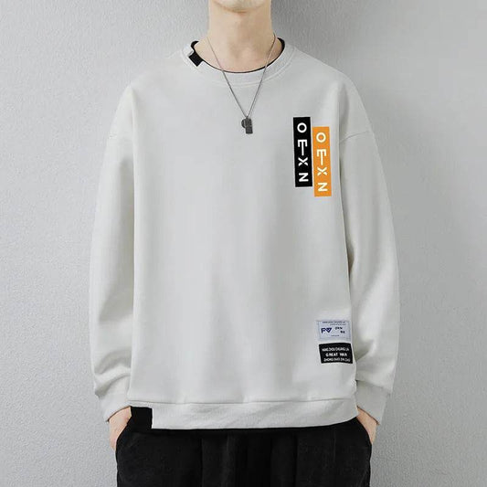 Men's Casual Sweatshirt Round Neck Pullover Top - www.Shopthatapp.com #