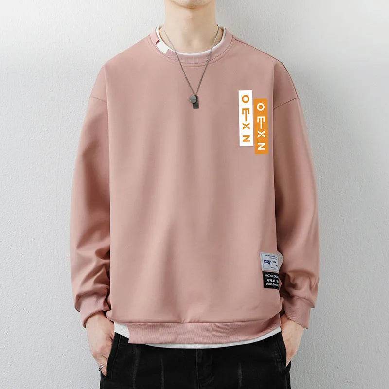 Men's Casual Sweatshirt Round Neck Pullover Top - www.Shopthatapp.com #