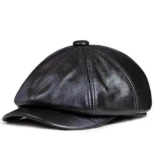 Men's Dome Top Layer Cowhide Octagonal Hat - www.Shopthatapp.com #