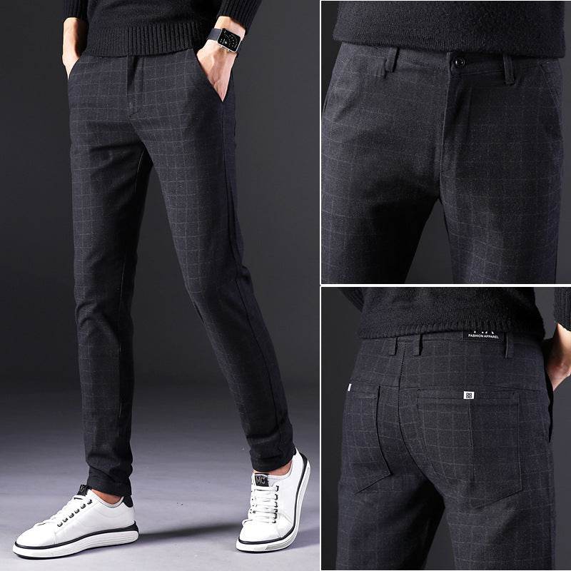 Men's Fashion And Comfort Slim Straight fit suit Trousers - www.Shopthatapp.com #