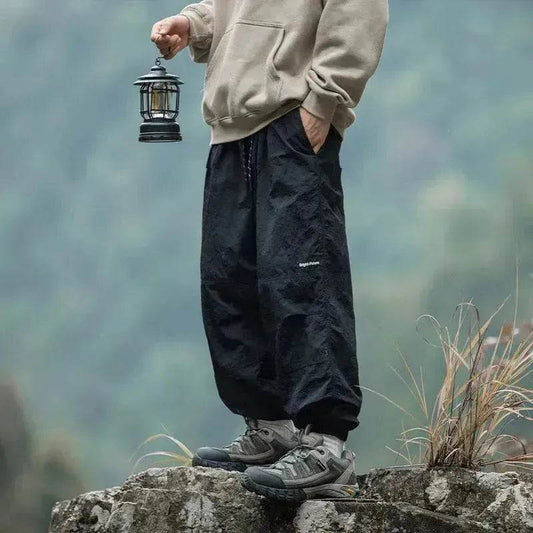 Men's Fashion Ankle-tied Loose Waterproof Workwear Pants - www.Shopthatapp.com #