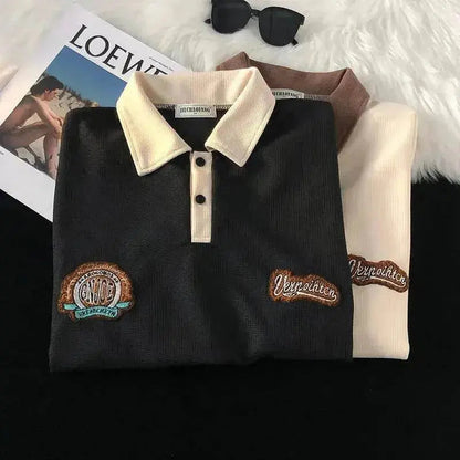 Men's Fashion Casual Retro Waffle Short Sleeve - www.Shopthatapp.com #