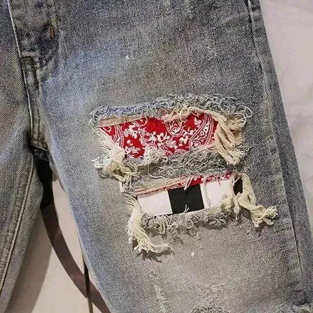 Men's Fashion Casual Ripped Denim Shorts - www.Shopthatapp.com #