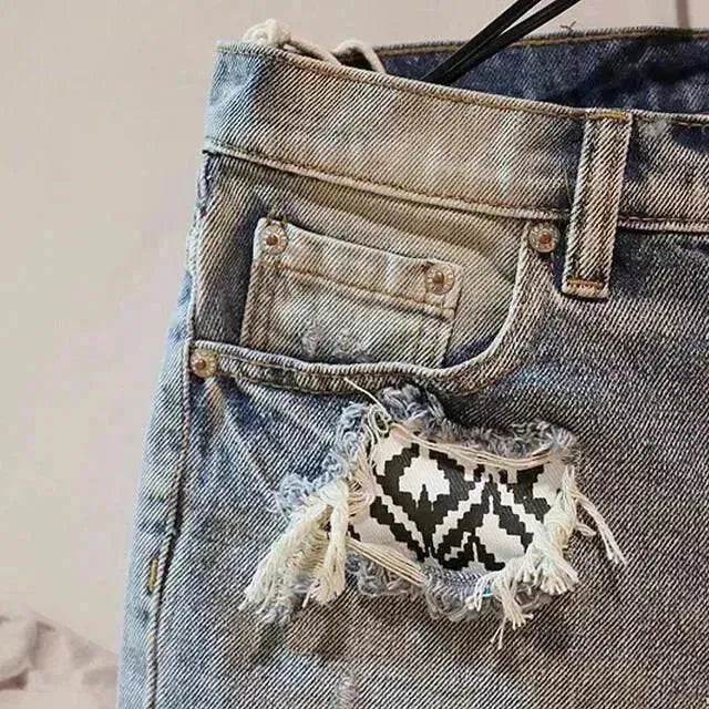 Men's Fashion Casual Ripped Denim Shorts - www.Shopthatapp.com #