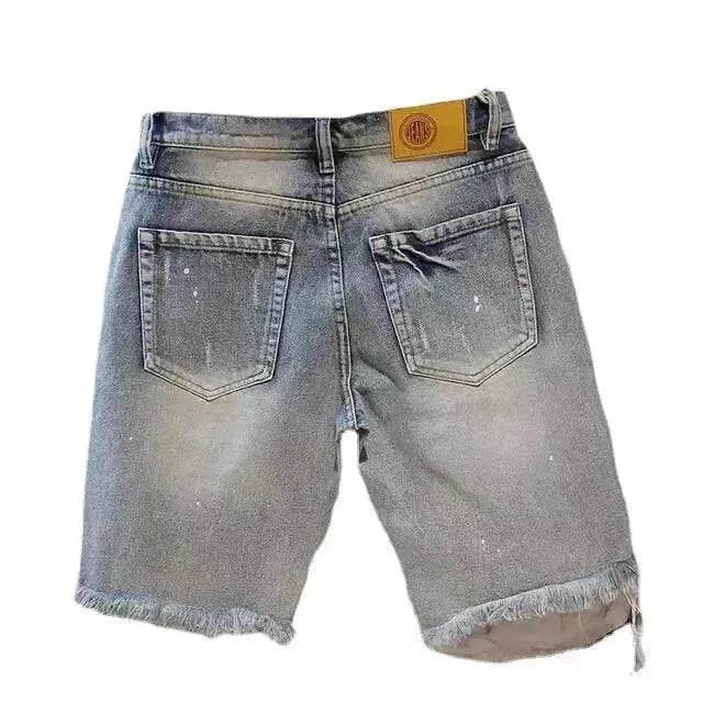 Men's Fashion Casual Ripped Denim Shorts - www.Shopthatapp.com #