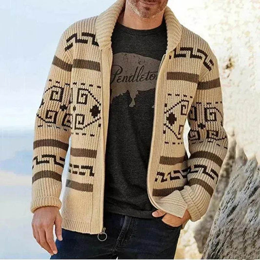 Men's Fashion Lapel Youth Casual Cardigan Jacket - www.Shopthatapp.com #