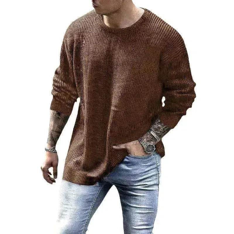 Men's Fashionable Knitted Pullover - www.Shopthatapp.com #