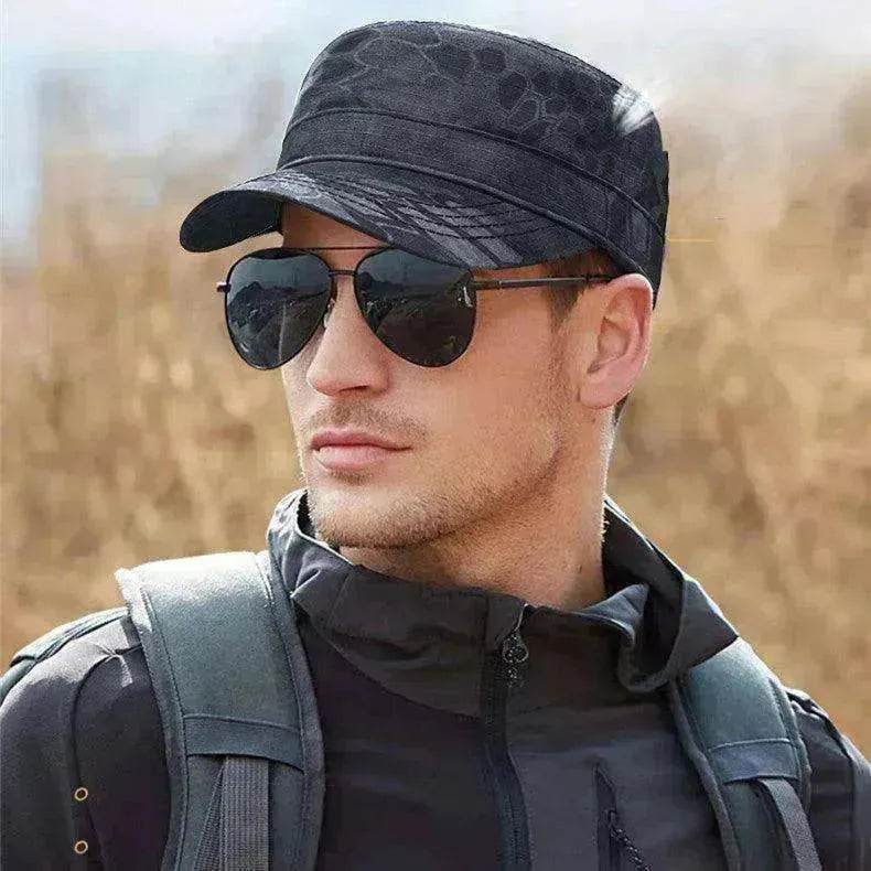 Men's Flat Thin Python Camouflage Cap - www.Shopthatapp.com #