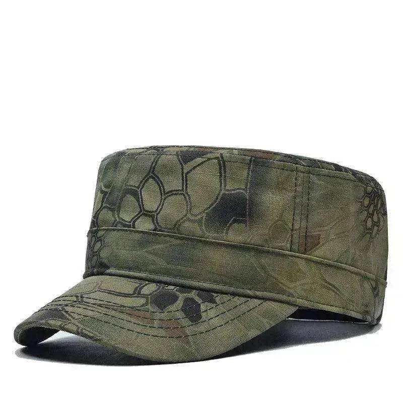 Men's Flat Thin Python Camouflage Cap - www.Shopthatapp.com #
