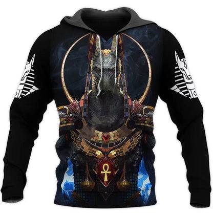 Men's Gothic Printed Street Fashion Classic Hoodie Pullover - www.Shopthatapp.com #