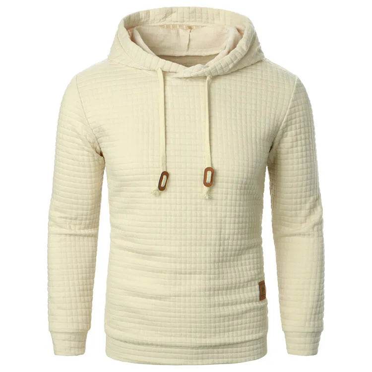 Men's Jacquard Sweatshirt Long-sleeved Hoodie Warm Color  Sports Pullover Top - www.Shopthatapp.com #