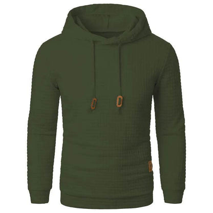Men's Jacquard Sweatshirt Long-sleeved Hoodie Warm Color  Sports Pullover Top - www.Shopthatapp.com #