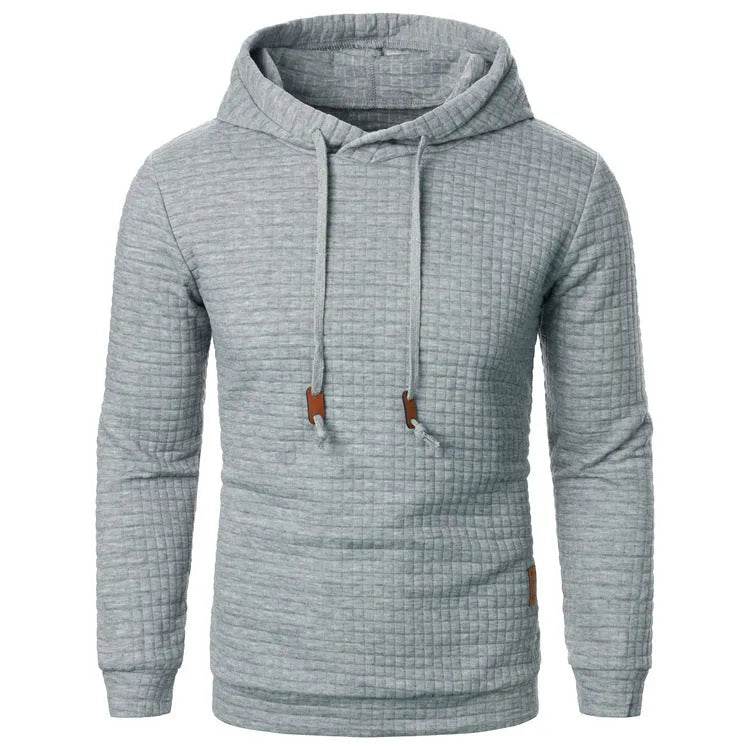 Men's Jacquard Sweatshirt Long-sleeved Hoodie Warm Color  Sports Pullover Top - www.Shopthatapp.com #