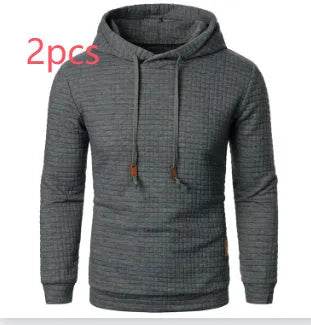 Men's Jacquard Sweatshirt Long-sleeved Hoodie Warm Color  Sports Pullover Top - www.Shopthatapp.com #