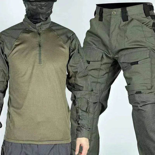 Men's Long Sleeve Spring And Autumn Training Wear Camouflage Suit - www.Shopthatapp.com #