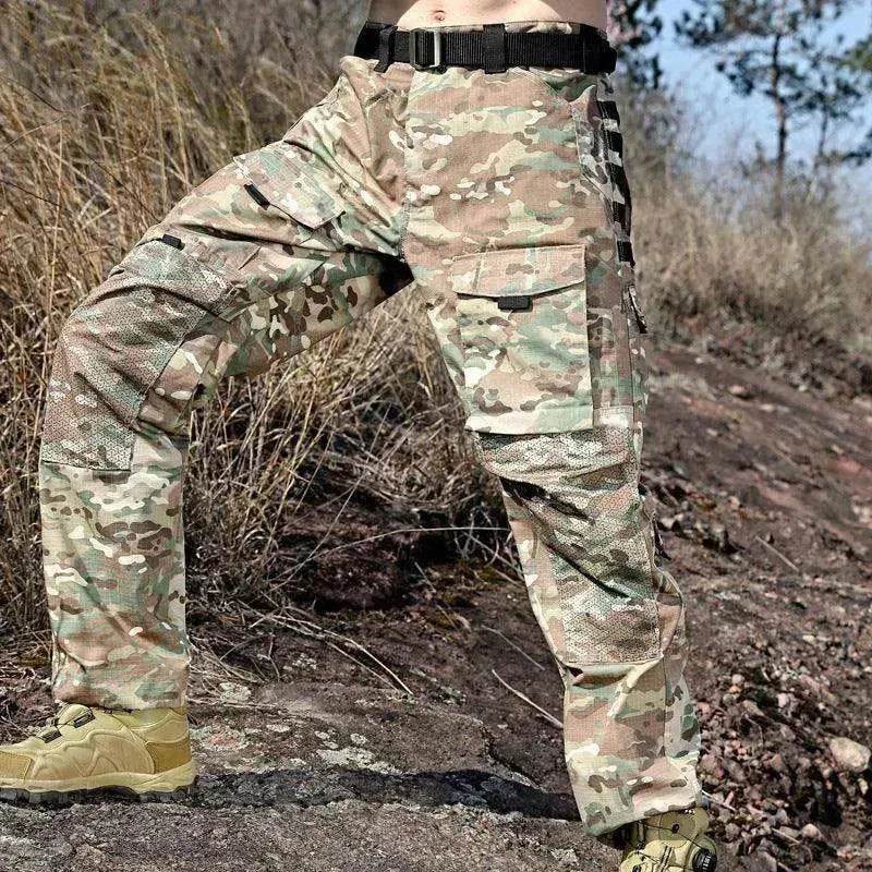 Men's Long Sleeve Spring And Autumn Training Wear Camouflage Suit - www.Shopthatapp.com #