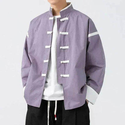 Men's Martial Arts Kung Fu Tang Style Plus Size Jacket - www.Shopthatapp.com #