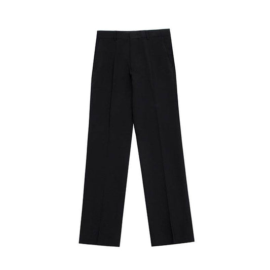 Men's Mid Waist loose Straight leg trouser - www.Shopthatapp.com #