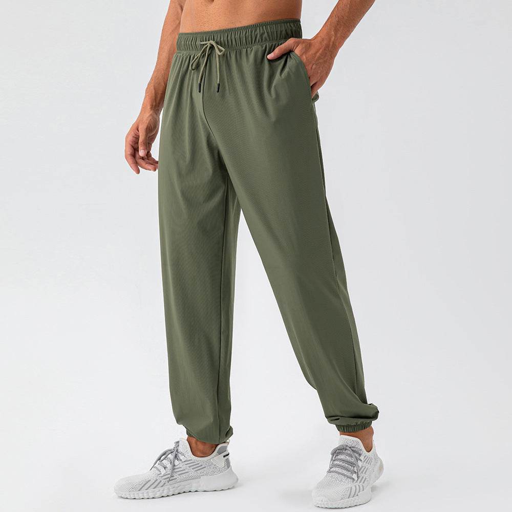 Men's Nylon Cool Feeling Loose Fitness Track Pants Quick-drying - www.Shopthatapp.com #