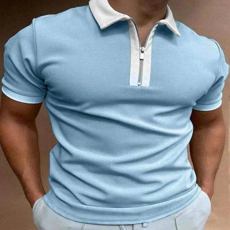 Men's Polo Short-Sleeve Summer Hedging Style Shirt - www.Shopthatapp.com #