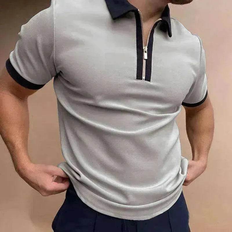 Men's Polo Short-Sleeve Summer Hedging Style Shirt - www.Shopthatapp.com #