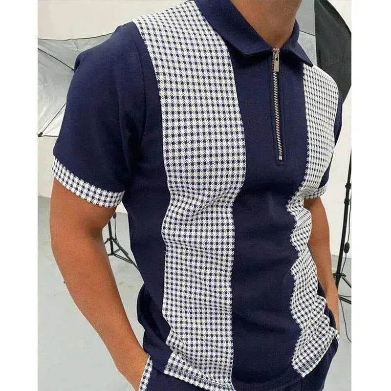 Men's Polo Short-Sleeve Summer Hedging Style Shirt - www.Shopthatapp.com #