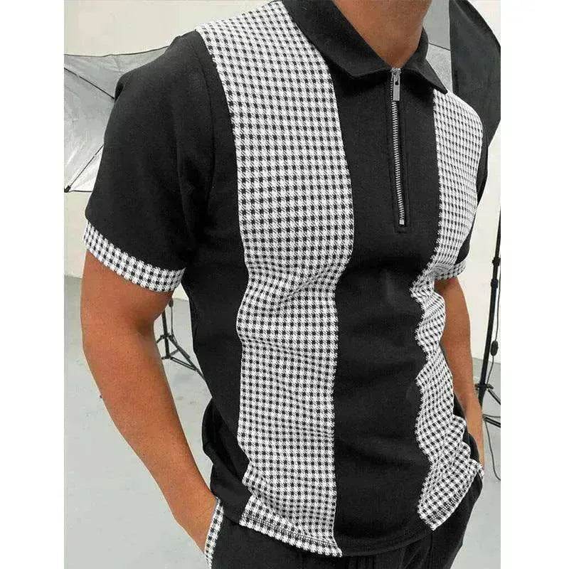 Men's Polo Short-Sleeve Summer Hedging Style Shirt - www.Shopthatapp.com #