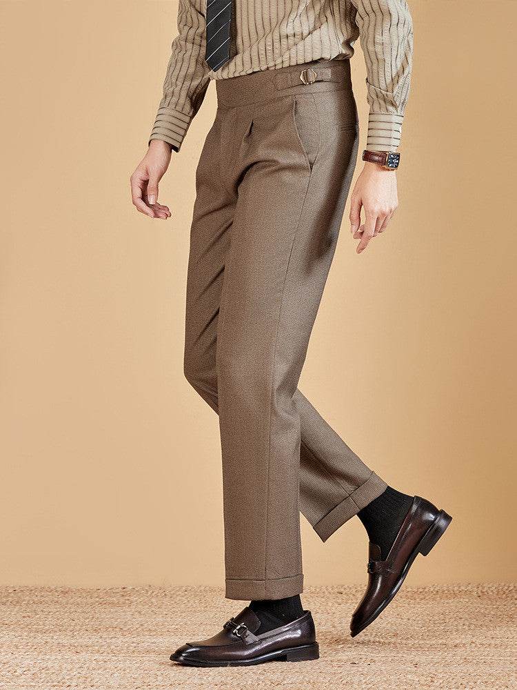 Men's Professional Business Office High-waisted Chinos Trousers for work - www.Shopthatapp.com #
