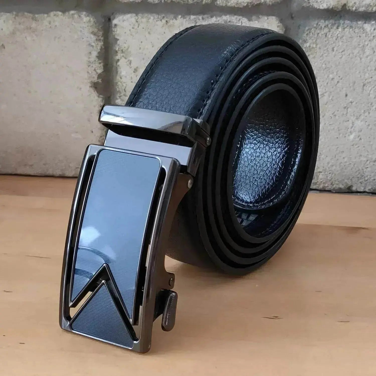 Men's Ratchet Belt Leather Mens Belt With Slide Buckle Ratchet Belts For Men USA - www.Shopthatapp.com #