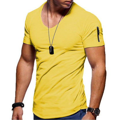 Men's Short Sleeve Cotton Casual Polo T shirt - www.Shopthatapp.com #