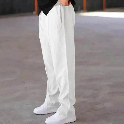 Men's Trouser Pant  Sports Casual Loose Straight Pants With Drawstring Design - www.Shopthatapp.com #
