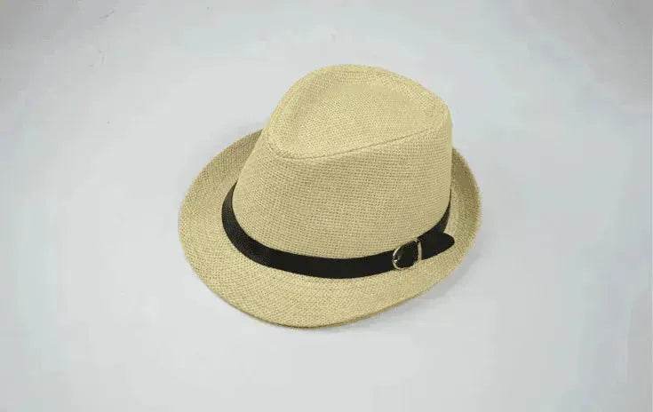Men's casual straw hats for summer trips: trendy sunshade! - www.Shopthatapp.com #