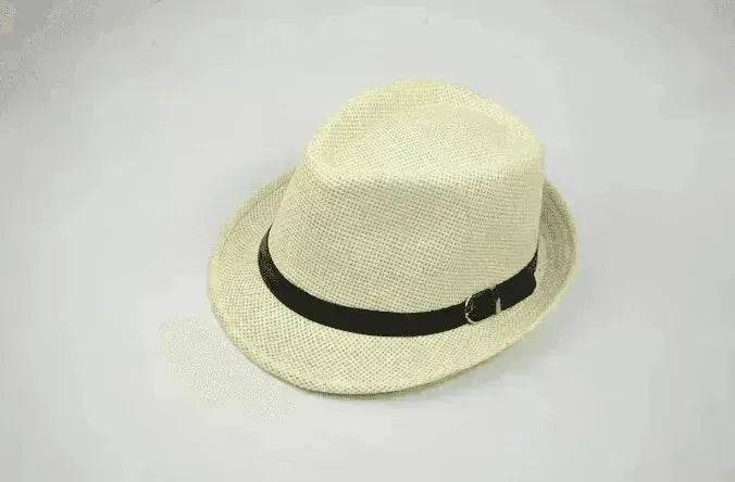 Men's casual straw hats for summer trips: trendy sunshade! - www.Shopthatapp.com #